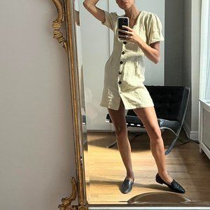 Zara Linen Button Up Mini